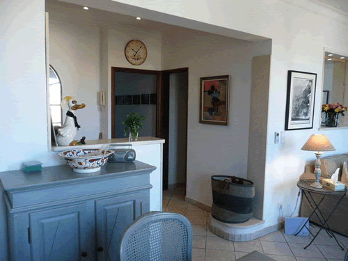 kitchen view from dining area